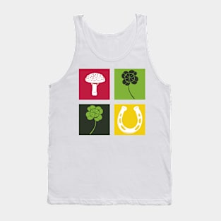 Just my luck pattern with symbols Tank Top